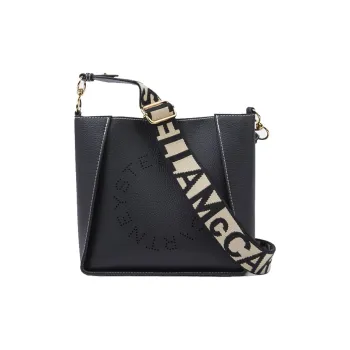 Stella McCartney Logo Perforated Crossbody Bag
