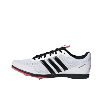 Adidas Distancestar Cushioning Wear-Resistant Low-Top Running Shoes Women's White Black