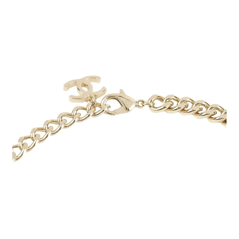 CHANEL Metal Choker Necklace-4