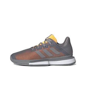 Adidas Solematch Bounce Tennis Shoes Men Low Top Gray/Orange