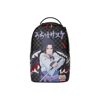 SPRAYGROUND Naruto Co branded Model Polyester Laptop Backpack Large Size Unisex Black
