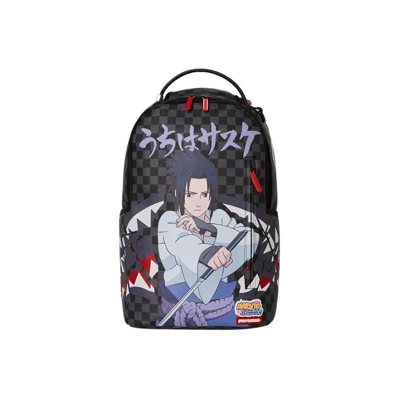 SPRAYGROUND Naruto Co branded Model Polyester Laptop Backpack Large Size Unisex Black-0