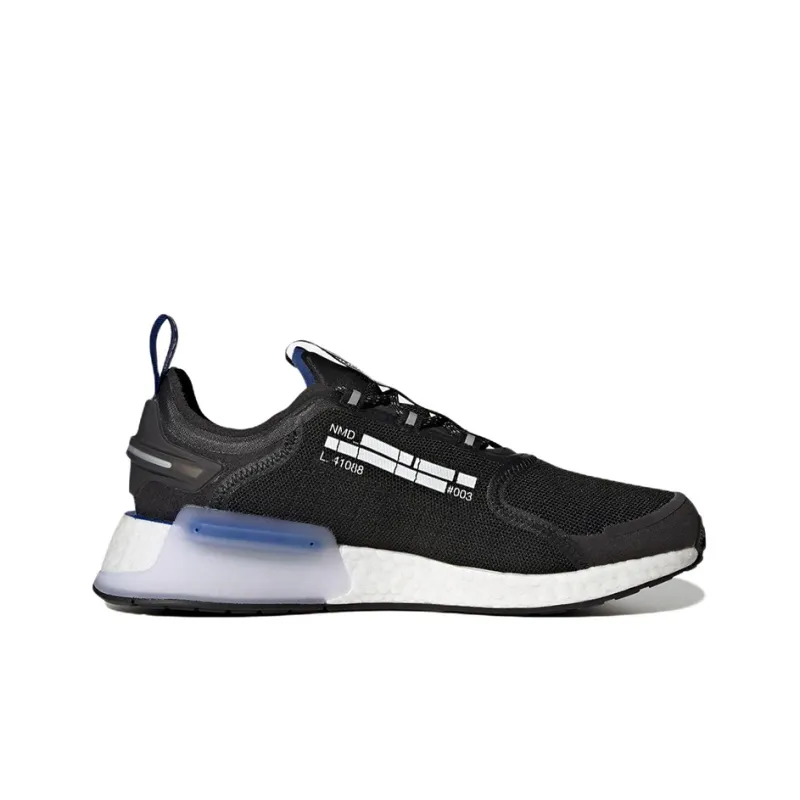Adidas Nmd R1 V3 Black White Royal Blue-1