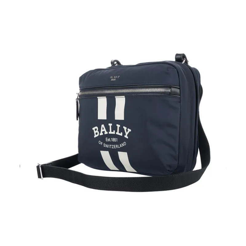 BALLY Fixie Nylon Backpack Medium Size Men's Blue-5