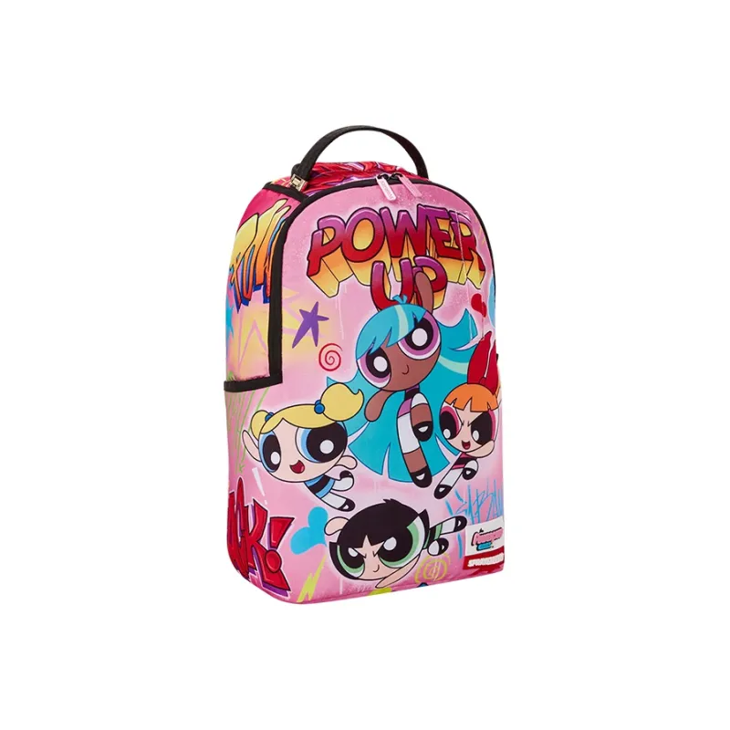 SPRAYGROUND The Powerpuff Girls Collaboration Polyester Backpack Large Size Unisex Pink-2