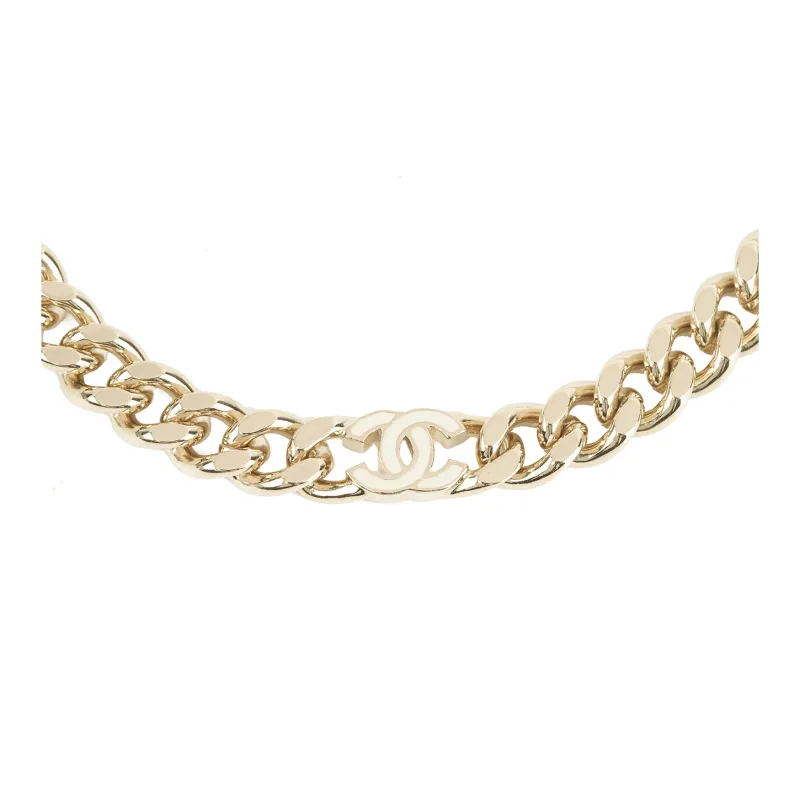 CHANEL Metal Choker Necklace-3