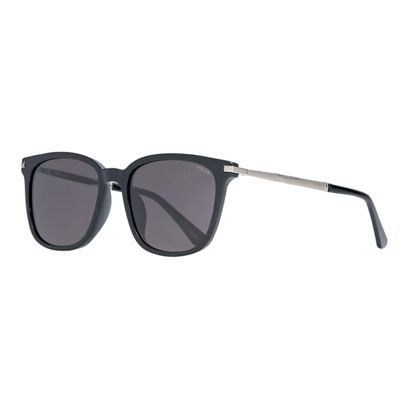 Police Plate Frame Rectangular Sunglasses Men's-4