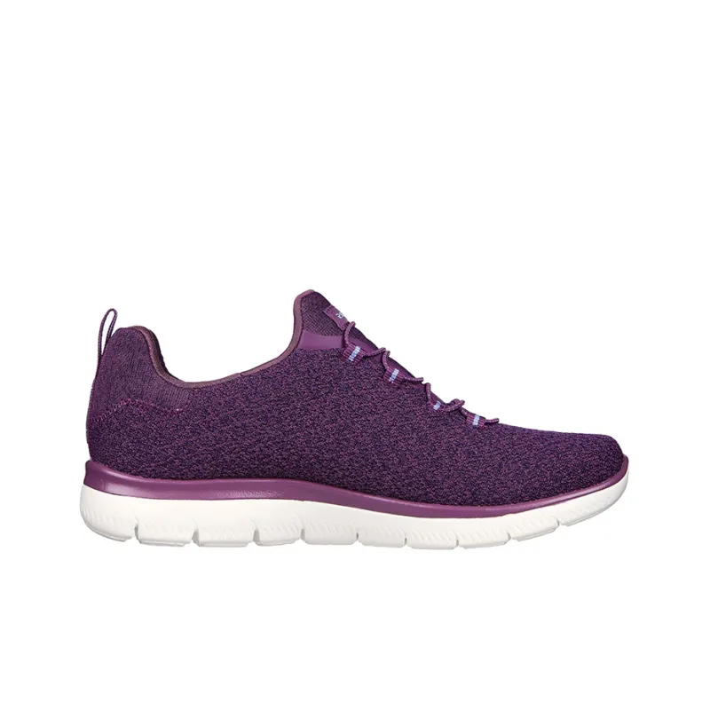 Skechers Summits -New Vibe Cushioned Anti-Slip Wear-Resistant Breathable Lightweight Low-Top Casual Shoes Purple-1