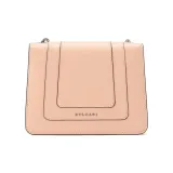 BVLGARI Serpenti Forever Calfskin Chain Bag Crossbody Bag Shoulder Bag Small Size Women's Honey Peach Color