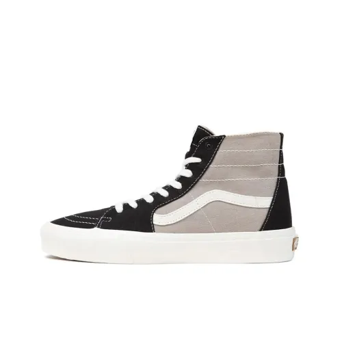 Vans SK8 Skateboard Shoes Unisex High-Top Black/Grey/White