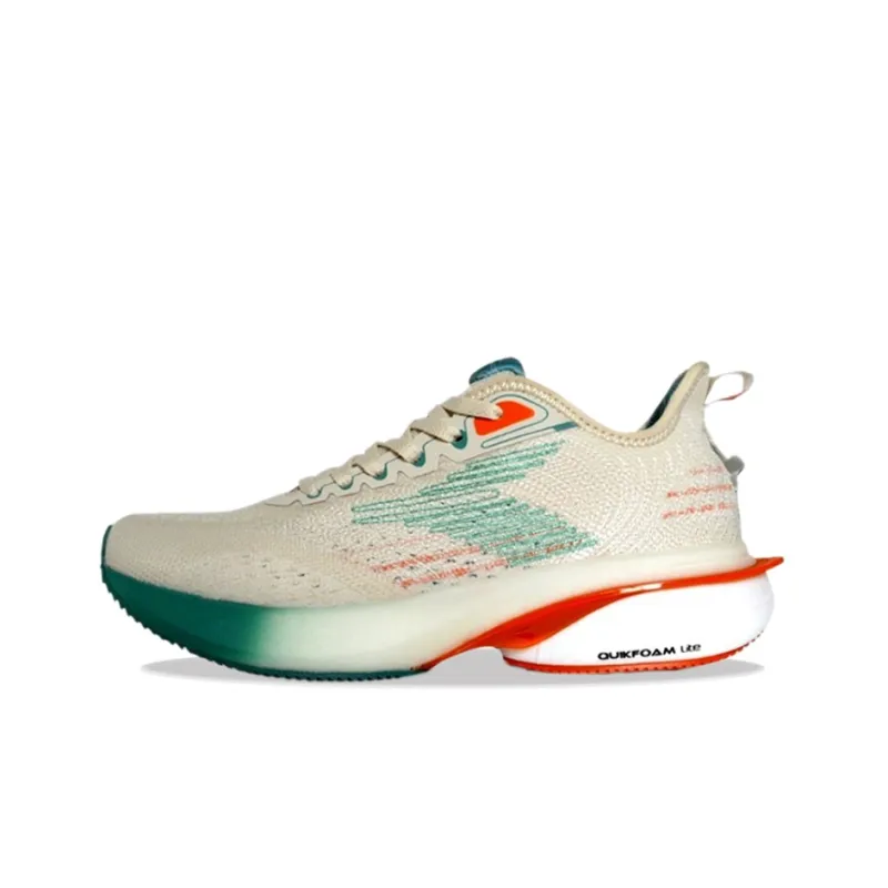 361° Cushioning Anti-Slip And Wear-Resistant Low-Top Casual Running Shoes Men's White Cyan-0