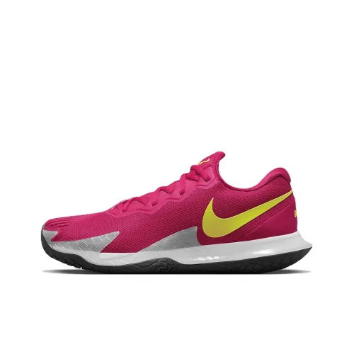 Nike Court Zoom Vapor Tennis Shoes Men Low-Top Pink/Yellow