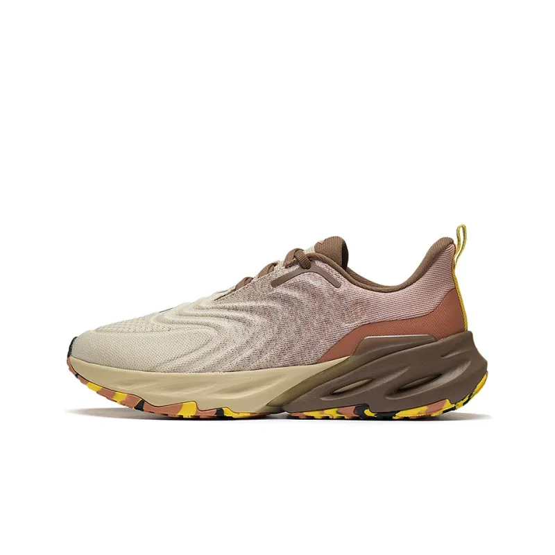 LiNing EazGo Cushioning Low Top Running Shoes Men's Gray Brown-0