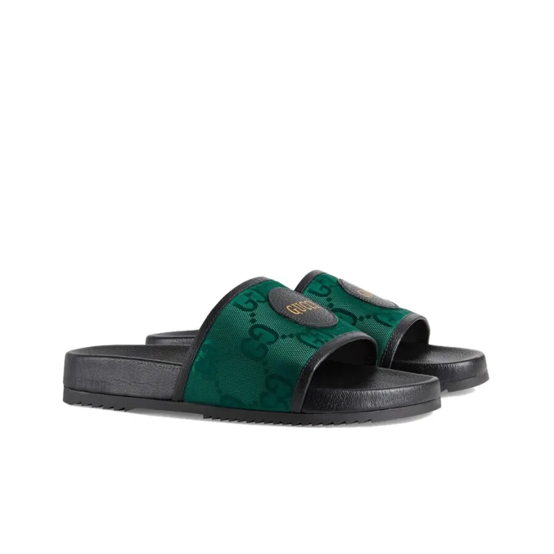 GUCCI Slide "Off The Grid" Green Black-1