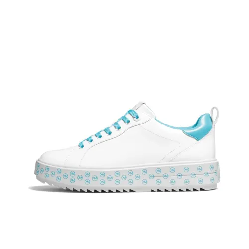 MICHAEL KORS KORS Emmett Low-Top Skateboard Shoes Women's White Blue