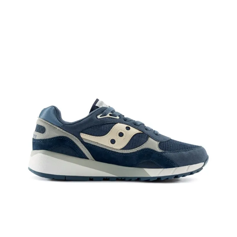 Saucony Shadow 6000 Cushioning Anti-Slip And Wear-Resistant Low-Top Casual Running Shoes Unisex Blue Gray-1