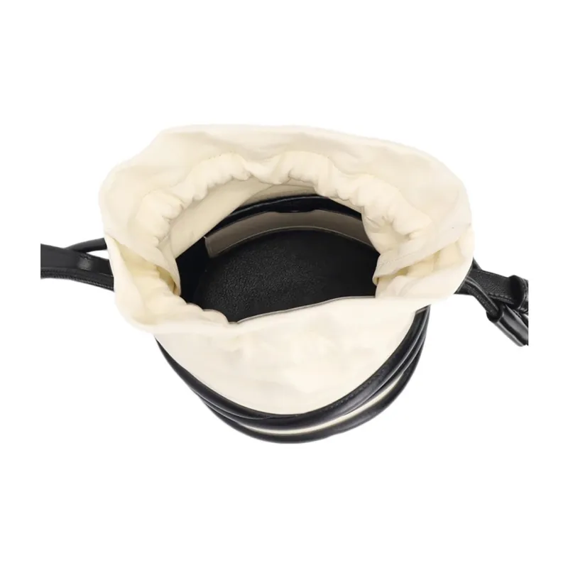 Alexander McQueen The Soft Curve Bag Ivory/Black-5