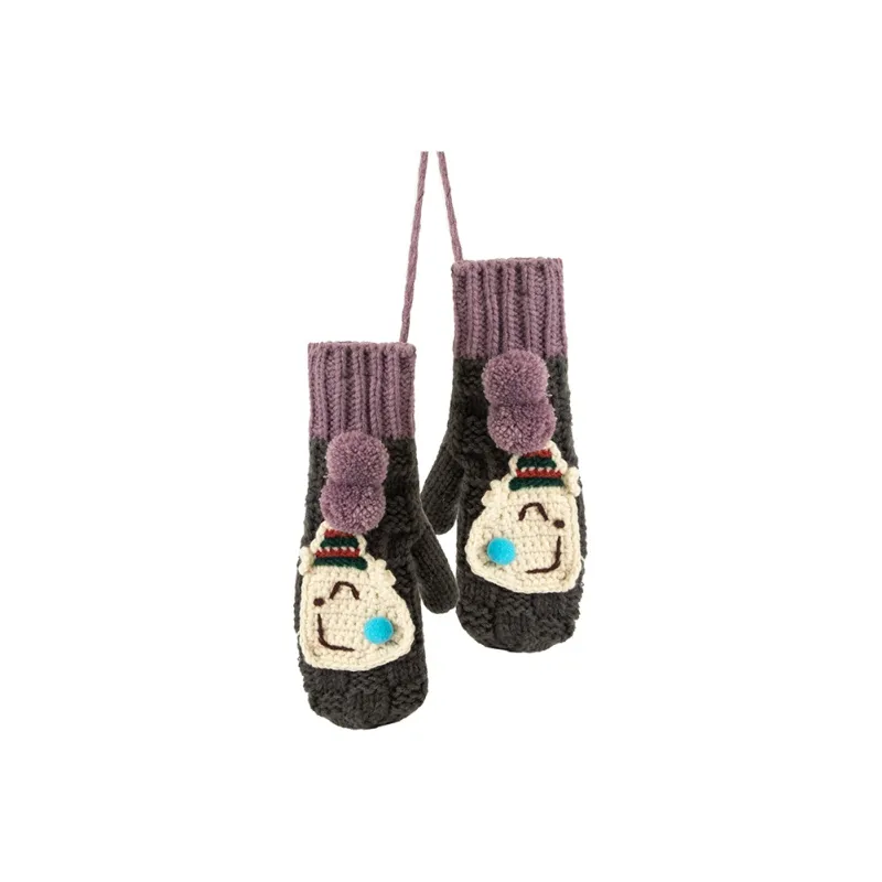 BAIJUAN Knit Gloves Women's-4