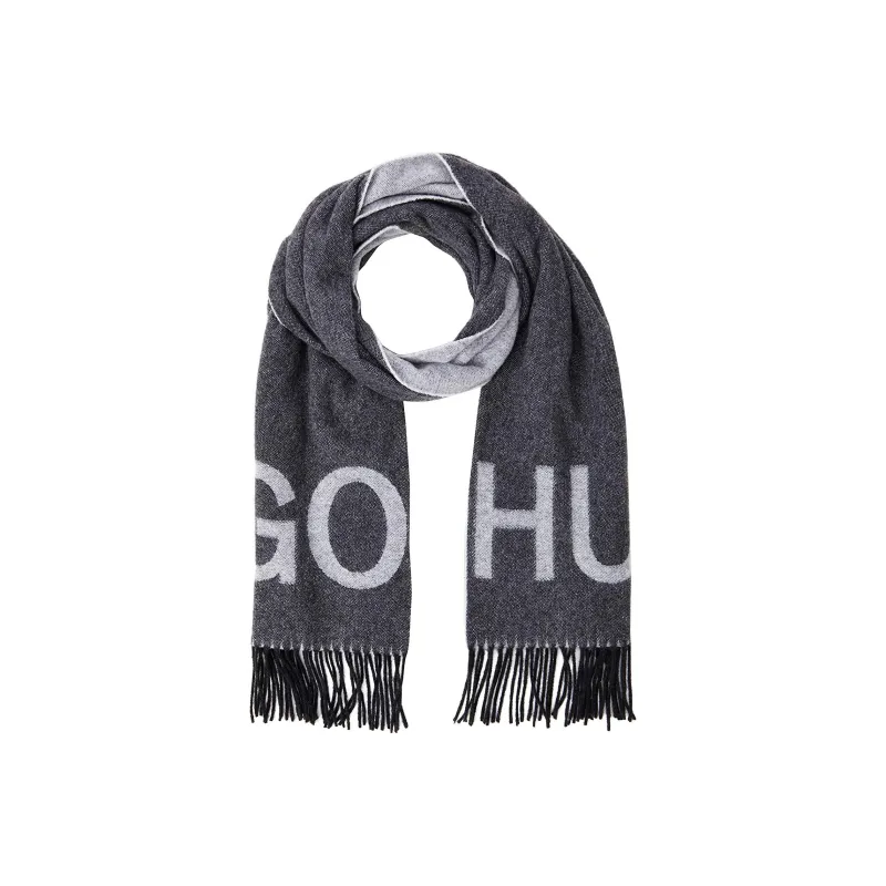HUGO BOSS Knit Scarves Women's Gray-0