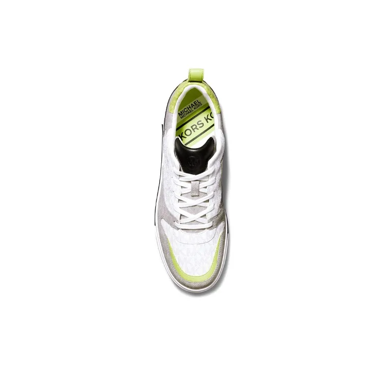 MICHAEL KORS Baxter Low Top Stylish Skateboarding Shoes Men's Gray White-3