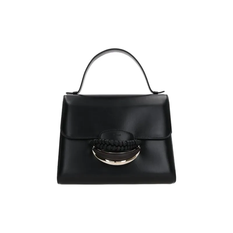 Chloe Calfskin Crossbody One Shoulder Handbags Women's Black-0