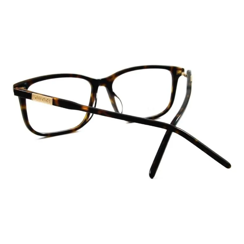 GUCCI Tortoiseshell Rectangle-frame Glasses-3
