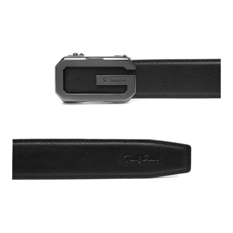 TangGuh Fashion Cow Leather Men's Pants Belt Men's Standard Width 3.5 Cm-3