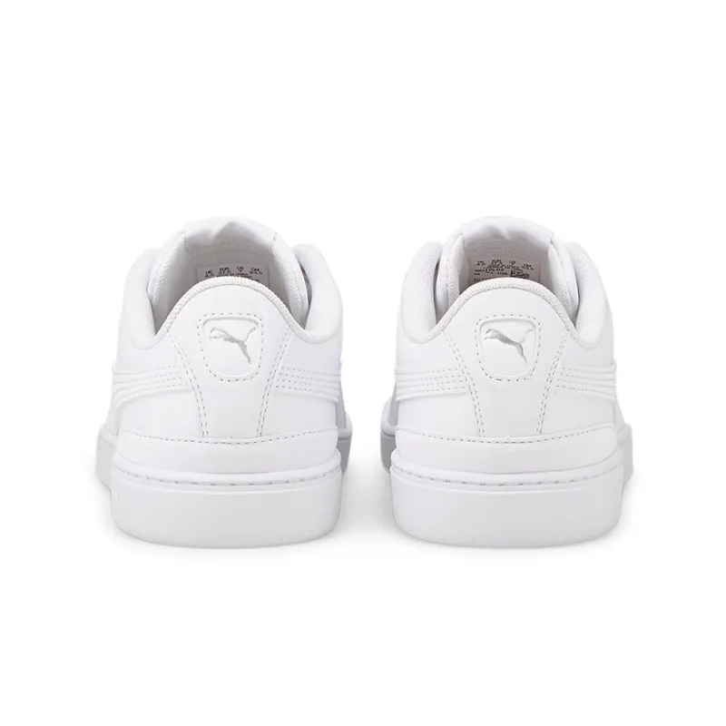 PUMA Vikky V3 Leather Anti Slip Wear Resistant Low Top Skateboard Shoes Women's White-3