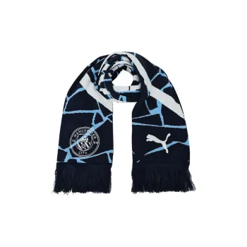 PUMA Knit Scarves Unisex Blue With White Lettering