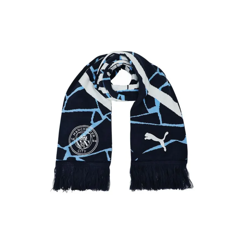 PUMA Knit Scarves Unisex Blue With White Lettering-0
