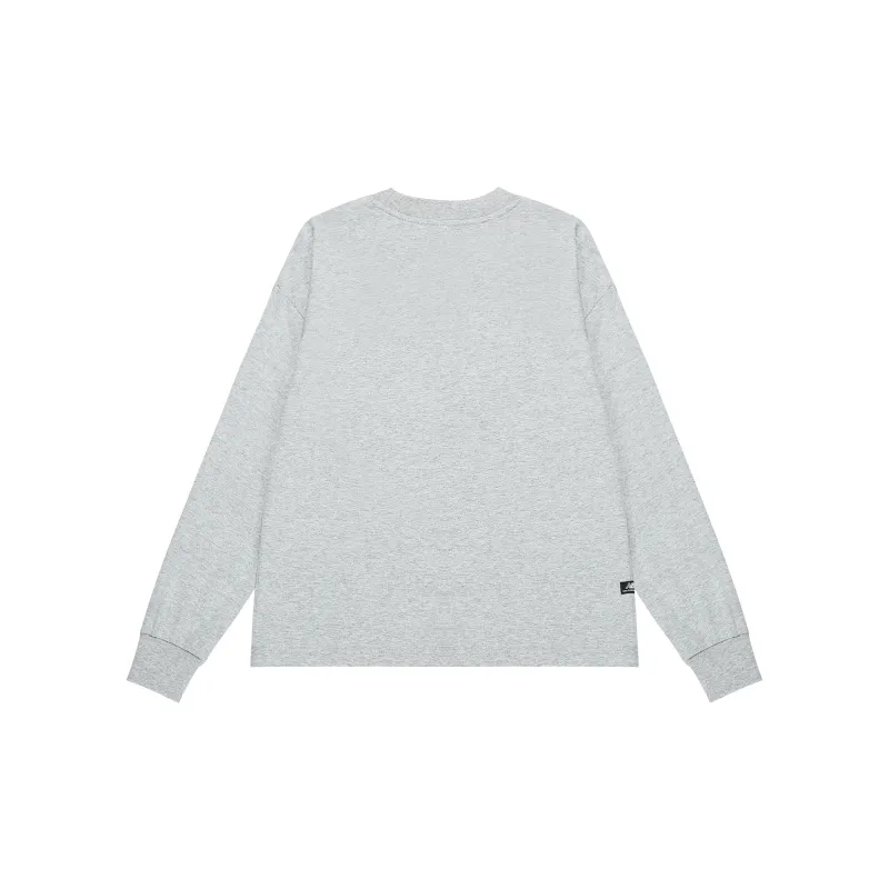 New Balance Drop Shoulder Sleeve T Shirt Women's Light Gray-1