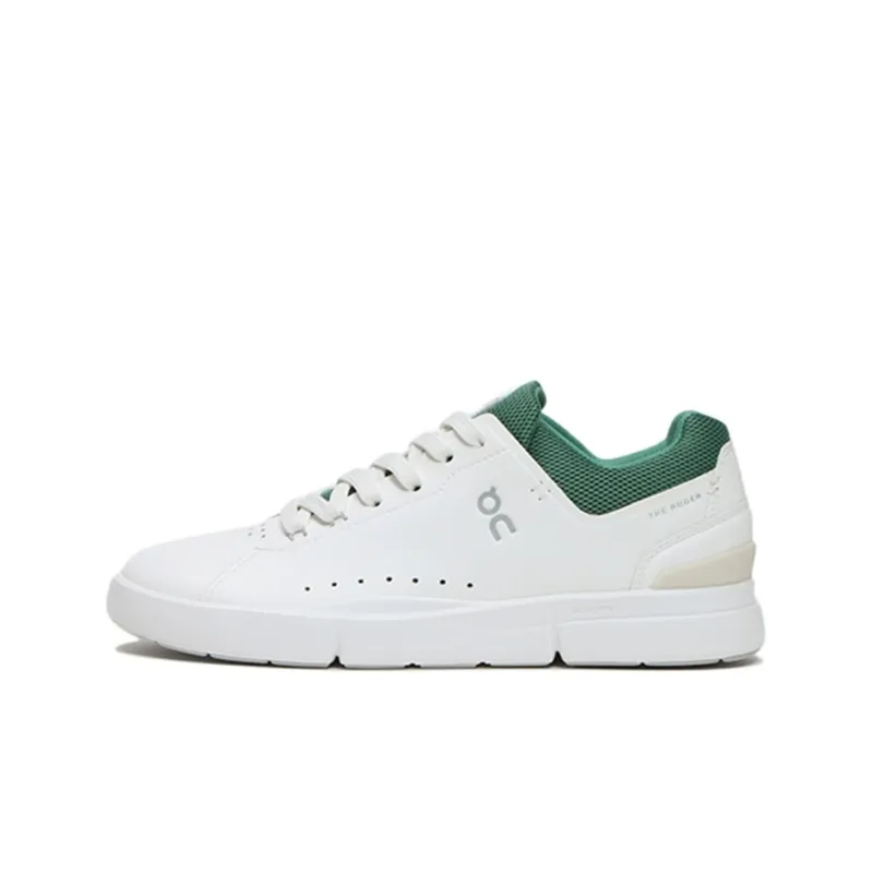 FEIDELEI x On THE ROGER Slip Resistant Cushioning Low Top Skateboard Shoes Women's White Green-0