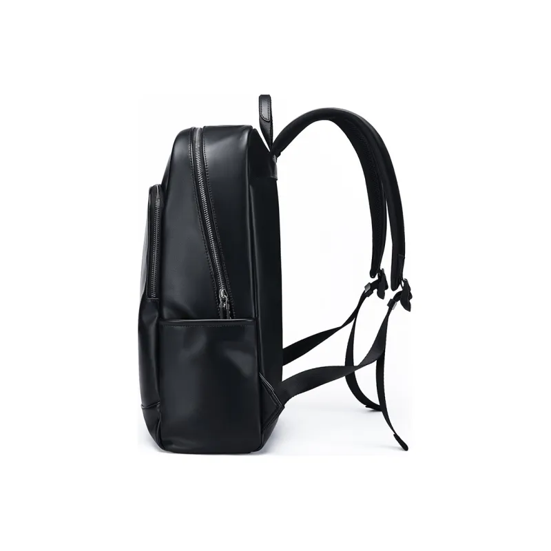 GOLF Synthetic Leather Backpack Large Size Men's Black/Dark Gray-3