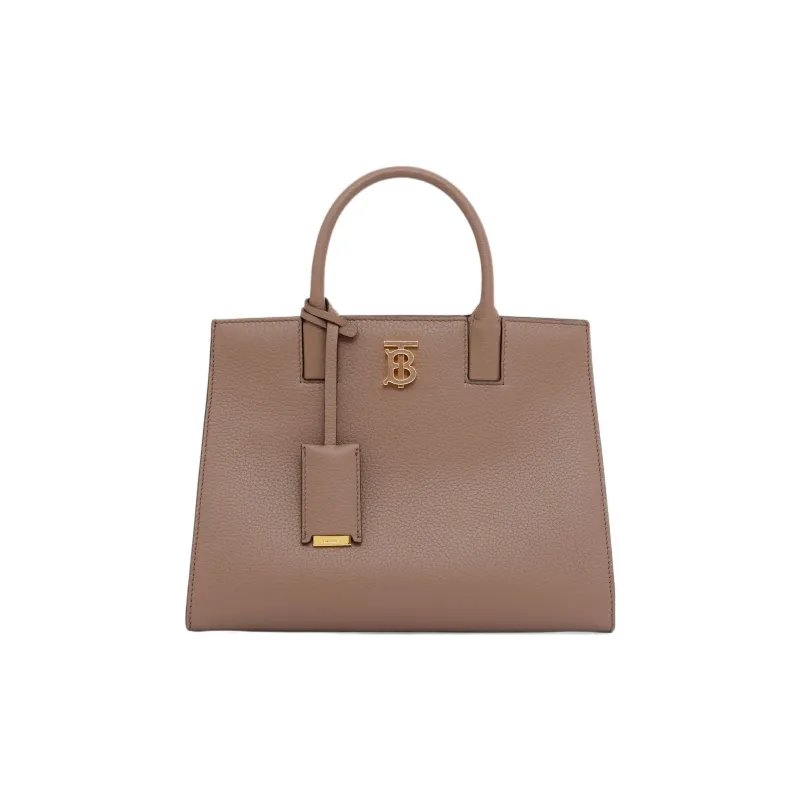 Burberry Frances Calfskin Tote Bag Shopping Bag Shoulder Bag Crossbody Bag Handbag Mini Women's Light Saddle Umber-0