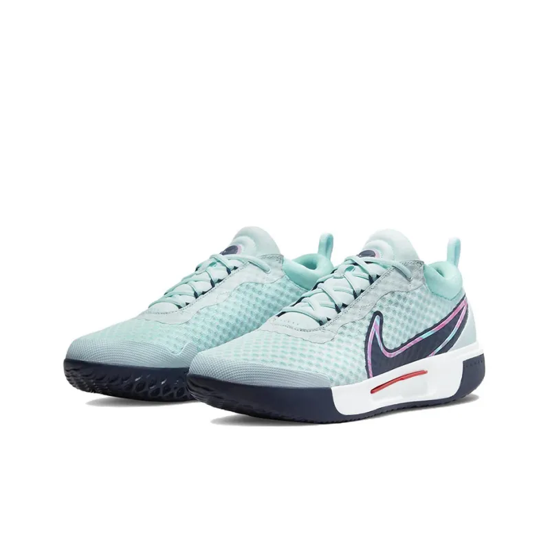 Nike Court Zoom Pro Tennis Shoes Men Low Top Blue/Pink-2