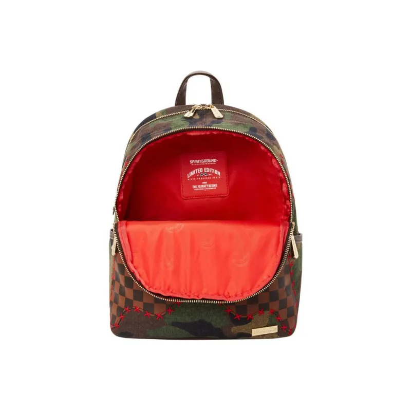 SPRAYGROUND Shark Shape Check Backpack-3