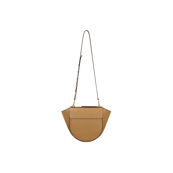 Wandler Cow Leather Shoulder Bag, Crossbody Bag, Handbag Women's Light Umber-3