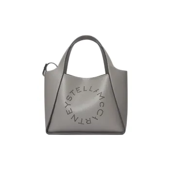 Stella McCartney Logo Perforated Shoulder Bag
