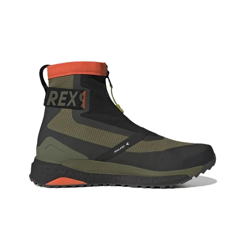 Terrex Free Hiker Adidas Cold.RDY 'Focus Olive Impact Orange'-1