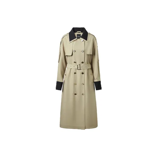 MEETLADY Trench Coats Women's Khaki