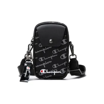 Champion Fabric Shoulder Bag Small Size Unisex Black/Khaki