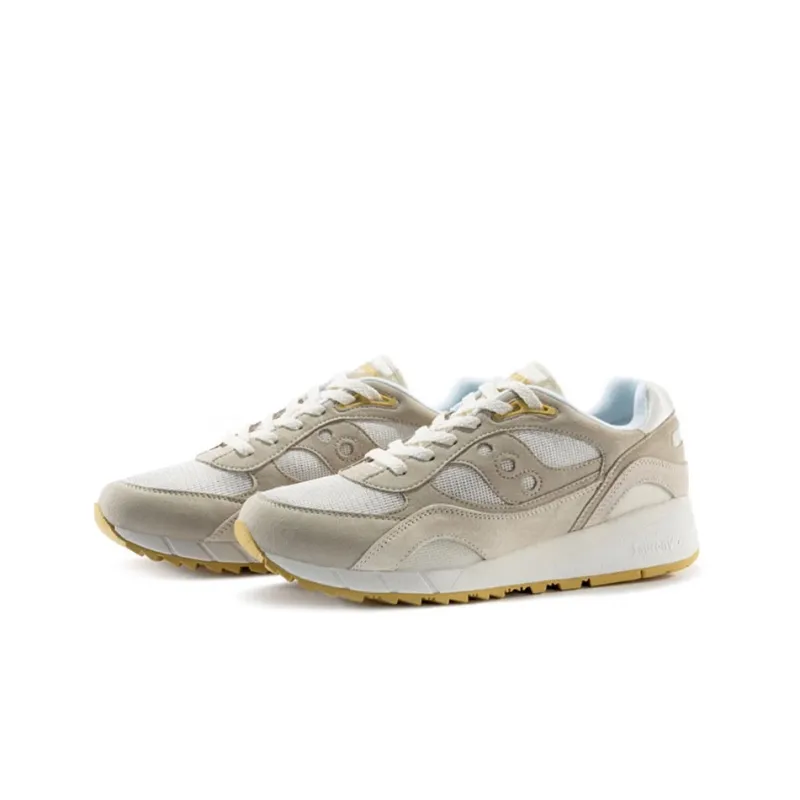 Saucony Shadow 6000 Cushioning, Slip Resistant, And Abrasion Resistant Low Top Casual Running Shoes Unisex Gray White-2