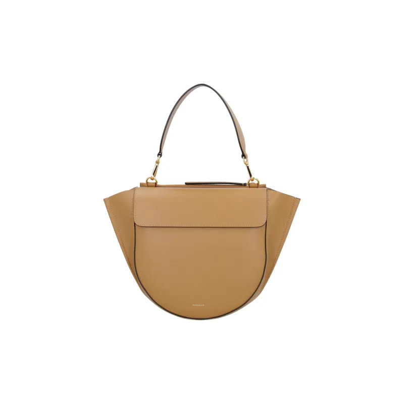 Wandler Cow Leather Shoulder Bag, Crossbody Bag, Handbag Women's Light Umber-0