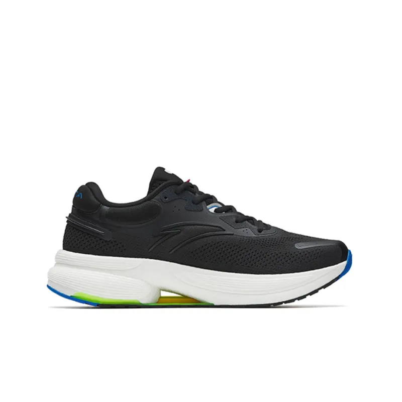 Anta C100 Cushioned Anti Slip Wear Resistant Breathable Lightweight Low Top Running Shoes Men's Black-1