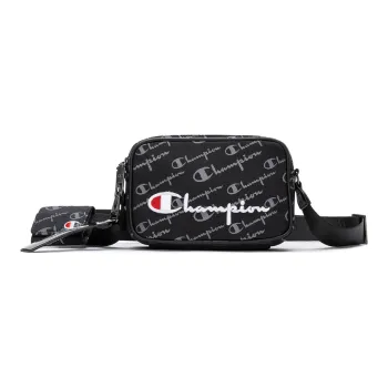 Champion Fabric Crossbody Bag, Shoulder Bag Unisex Black/Khaki
