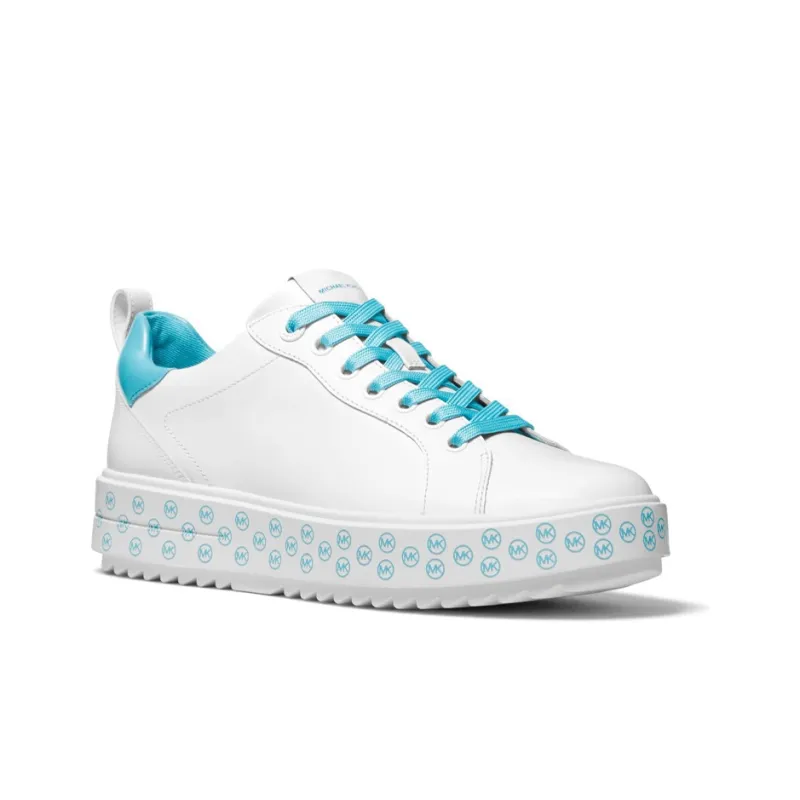 MICHAEL KORS KORS Emmett Low-Top Skateboard Shoes Women's White Blue-1