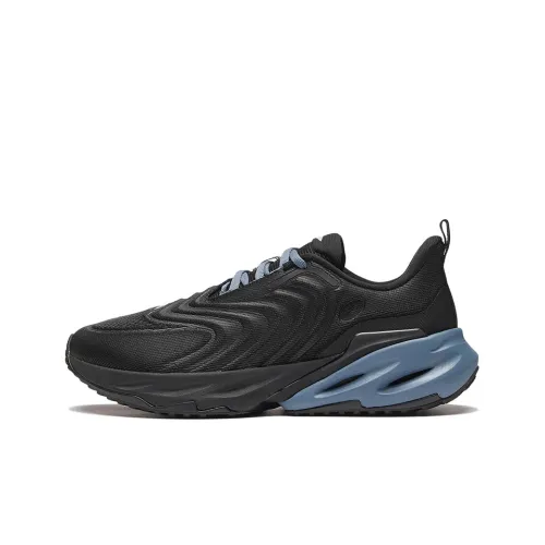 LiNing EazGo Rebound Cushioning Wear Resistant Slip Resistant Low Top Running Shoes Men's Black