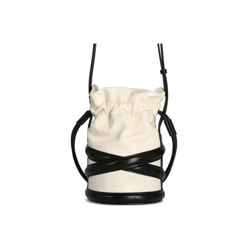 Alexander McQueen The Soft Curve Bag Ivory/Black-0