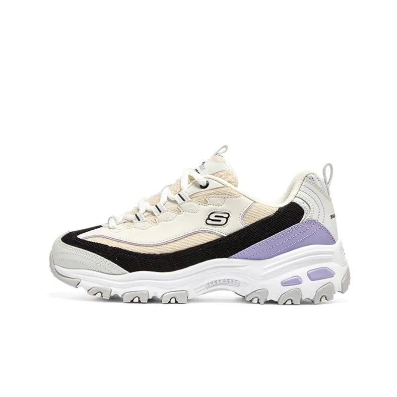 Skechers Dlites 1.0 'Beige Purple' Women's-0