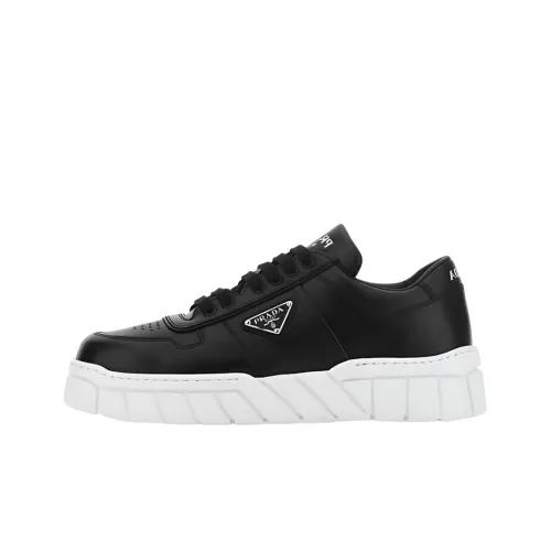 PRADA Leather Sneakers 'Black'